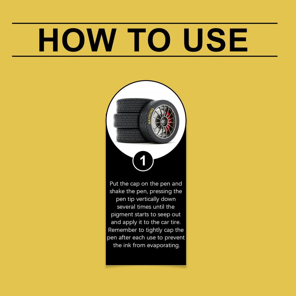 15 шт. Желтая ручка для краски для шин, быстросохнущая, водостойкая, желтая ручка-маркер для шин для автомобильных шин, для надписей на шинах, ремонта царапин