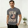 Soccer Football WM 2026 Pure Cotton TShirt For Unisex Beach Y2K Funny TShirts Crewneck Harajuku Tee Shirt Big Size Print Tops