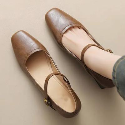 Мода Женщины Квадратный Носок Туфли на Высоком Каблуке Летние Элегантные Босоножки на Каблуке Мода 2025 Совершенно Новая Женская Обувь Тренд Туфли-лодочки Zapatillas Mujer