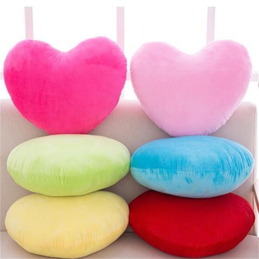 Hot for Birthday Home Decorative Heart Plush Pillow Stuffed Pillow Soft Pillow Heart Shape