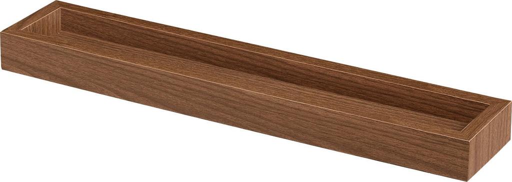 AZUMAYA Tray, Large, Walnut Color, MU-032WAL