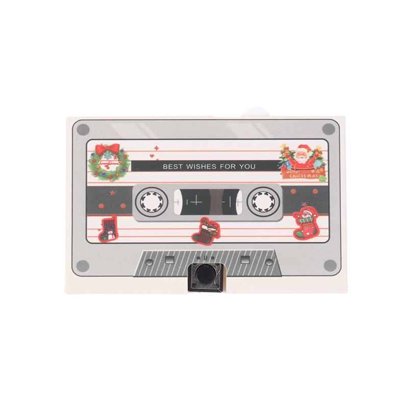 Фонографическая лента DIY записываемая 60 секундная голосовая аудиокассета приглашение на вечеринку рождественский подарок на день рождения годовщину
