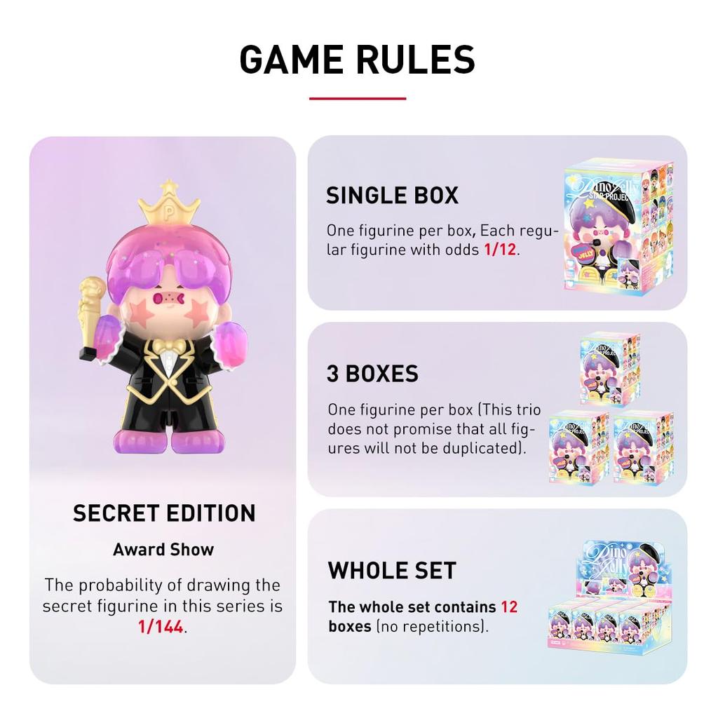POP MART PINO JELLY Серия Star Project [1 шт.] Фигурка Pop Mart Gachapon Пластиковая модель Премиальная игрушка Мягкий винил Оригинальный персонаж Подарок на день рождения