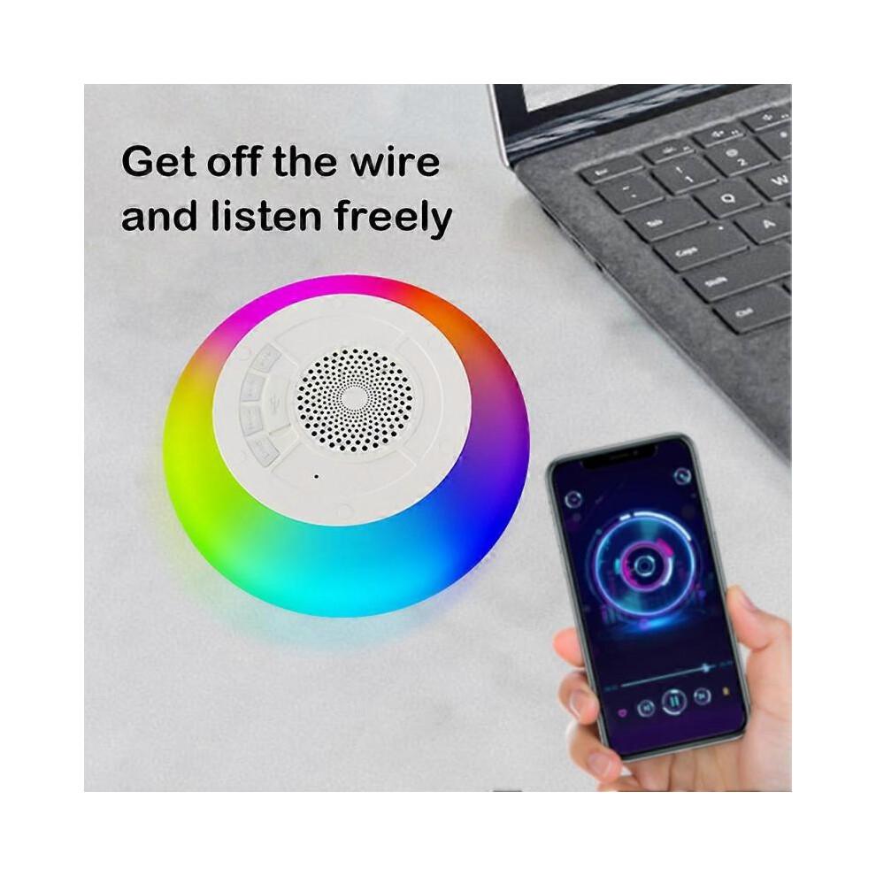 IPX7 Waterproof Bluetooth-Compatible Floating Speakers Wireless Swimming Pool Speaker with Colorful Lights