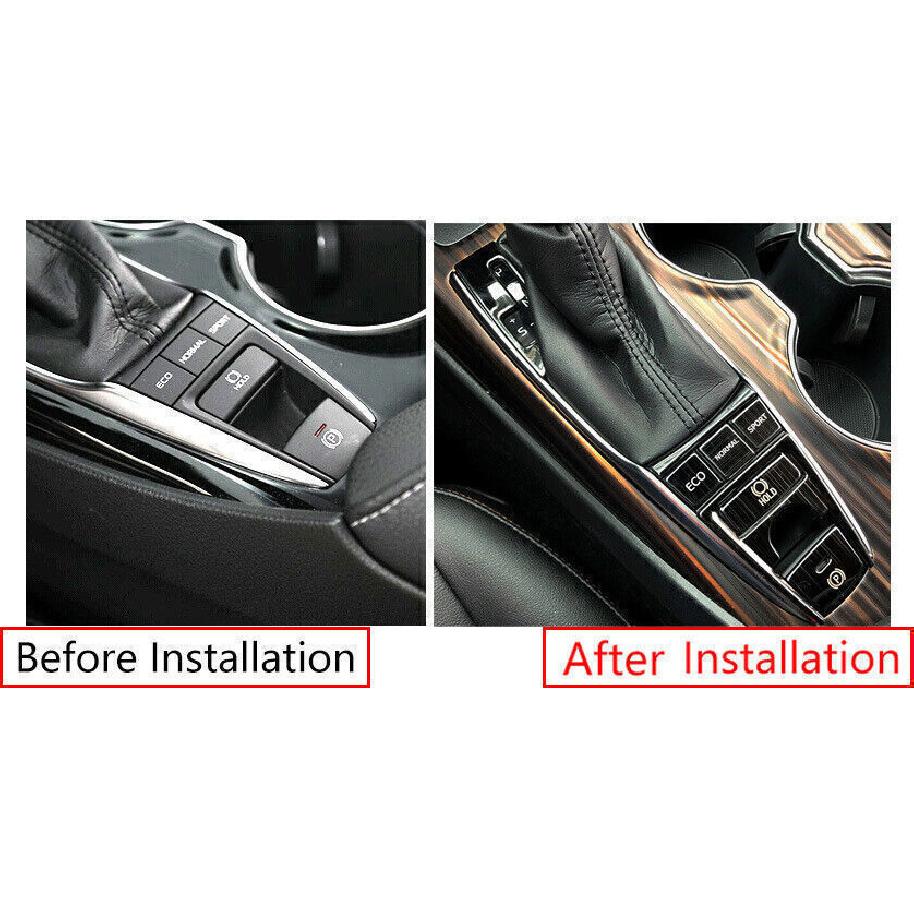 For Toyota Camry 18-22 Steel Carbon Fiber Central Console Gear Shift Panel Decor