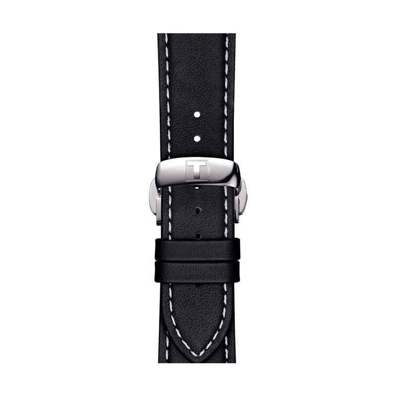 Tissot Черный кожаный ремешок Ушко 21 мм T852.044.599