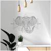 Les Trésors De Lily [R4058] - Gray 'Elephant' Sticker Sheet - 50x70 Cm
