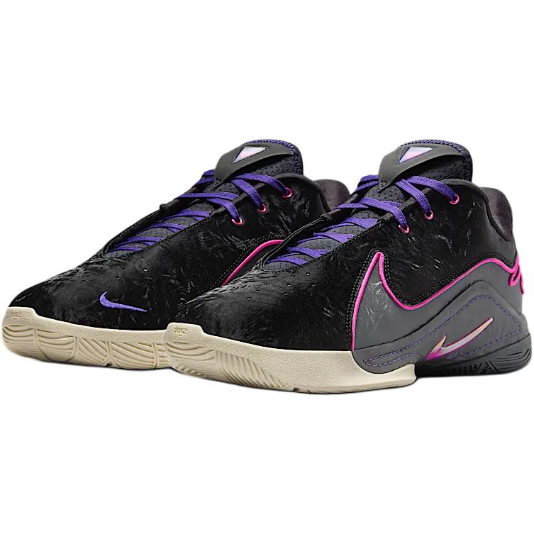 Nike Кроссовки LeBron 22 GS Blacklight Kids Laser-Fuchsia Dark-Grey Field-Purple FV5636-001