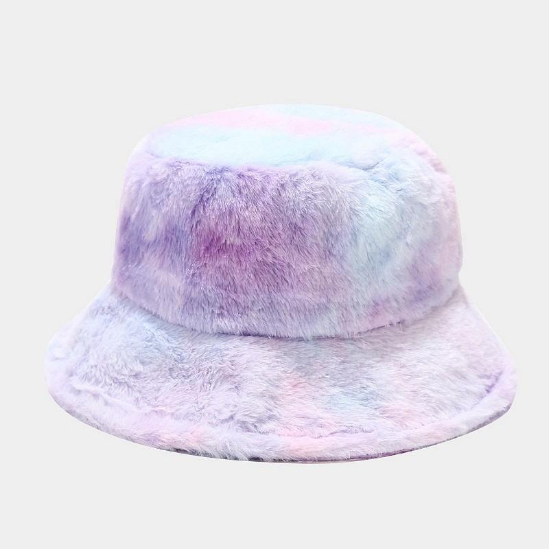 Winter Rainbow Fleece Fisherman Cap For Girls With Windproof And Sunblock Features