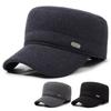 Autumn Winter Middle-Aged S Flat Cap Men' Outdoor Warm Cotton Hat Coldproof Ear Protection Cap