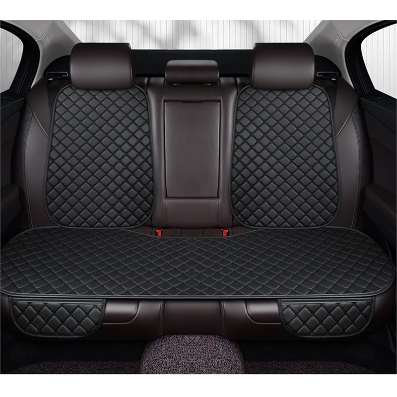 Универсальная подушка на сиденье автомобиля из кожи наппа: Вышивка звездами, Открытая спина, Нескользящий, Набор из трех предметов