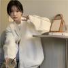 Весенние и осенние кардиганы «Ленивый ветер» Мягкий восковой сладкий свитер в студенческом стиле Свитер-кардиган Студентка Корейский стиль Свободная одежда Верхнее пальто