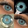Контактные линзы натурального цвета для глаз 1 пара Красочные красивые зрачки Синие цветные линзы Карие глаза Контактные линзы