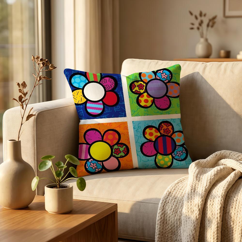 Fashion print BBrittoES cushion cover Comfortable Decorative For Bedroom Living room Dormitory Picnic and Holiday Decoration