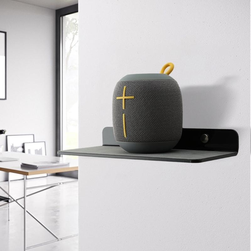 Универсальная настенная полка держатель для динамиков для маленьких портативных динамиков смартфонов настенная плавающая полка настенное крепление стойка
