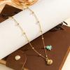 Atoztide Fashion Bohemian Style Ocean Series Pendant Necklace for Women Stainless Steel Multiple Styles Necklace Jewelry Gift