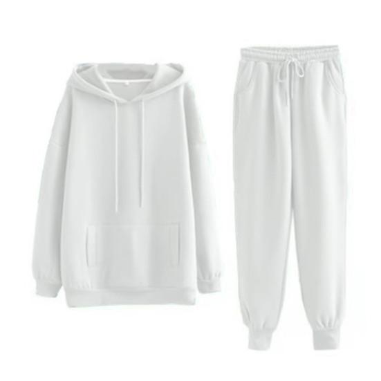 Комплект брюк с длинными рукавами и капюшоном, толстый, мягкий, теплый, на шнурке, с эластичной резинкой на талии, свободные карманы, спортивный повседневный топ с ремешком на щиколотке
