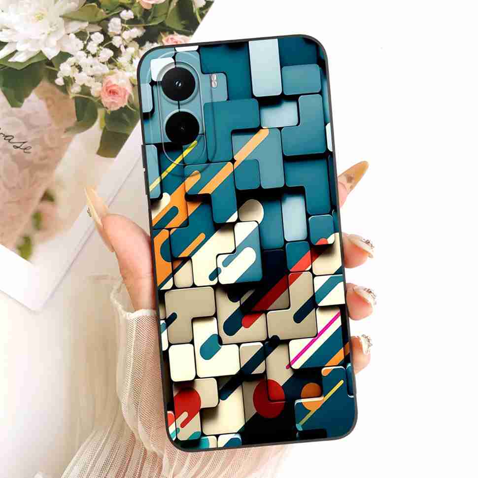 Silicone Case For Xiaomi Poco M7 4G Case Cute Cat Flowers Soft Slim Phone Cases For Xiaomi Poco M7 PocoM7 4G Cover Bumper