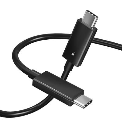 POTRRCIUSUER Thunderbolt 4 100 Вт Быстрая 40 Гбит/с Передача данных 8K Совместимый с и Игровыми консолями Кабель USB-C, 1,5 м, Зарядка, Высокоскоростная передача, Выход, USB-IF