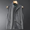 Large Size Men's Spring Summer Thin Gilet Sleeveless Jacket Stand Collar Vest Casual Waistcoat
