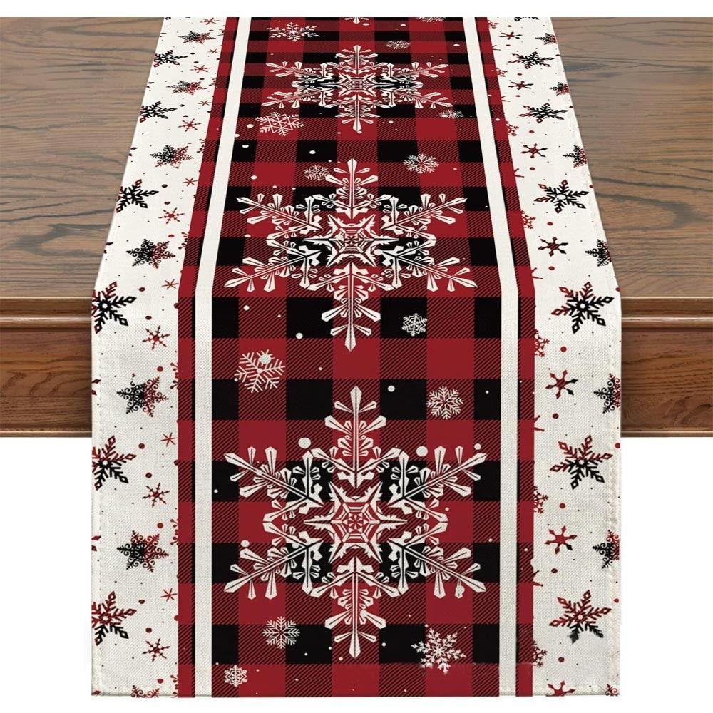 Merry Christmas Xmas Tablecloth Printed Table Cover New Year Table Flag Home Party Decor