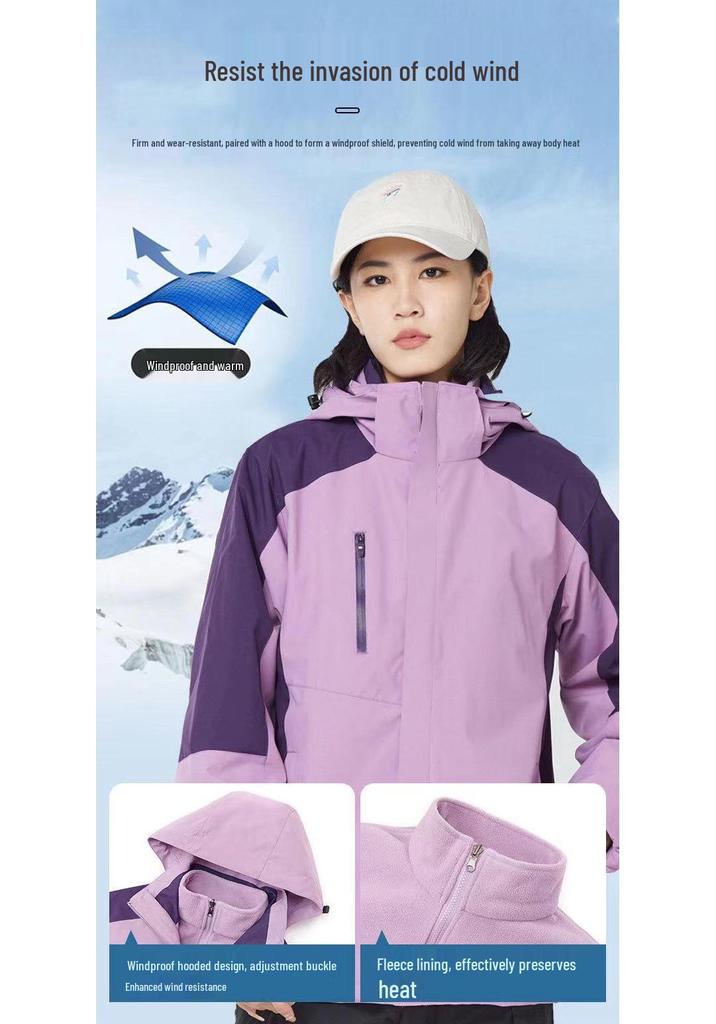Men's High-Quality 3-in-1 Detachable Outdoor Jacket - Autumn/Winter Trend