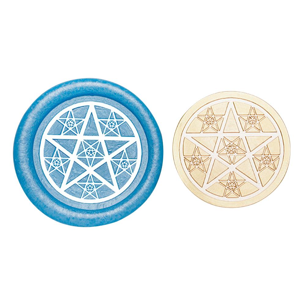 Восковая медная головка в виде шестиконечной звезды, серия Vintage Craft, запечатывающая головка для открыток, конвертов, свадебных приглашений, подарочной упаковки