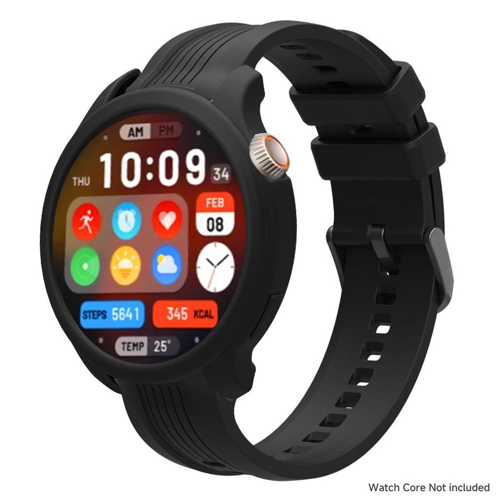 Силиконовый Ремешок+Чехол Для Amazfit Balance Регулируемый Спортивный Браслет Умные Часы Защита От Падений Царапин Браслет Набор Чехлов Для Часов Аксессуары