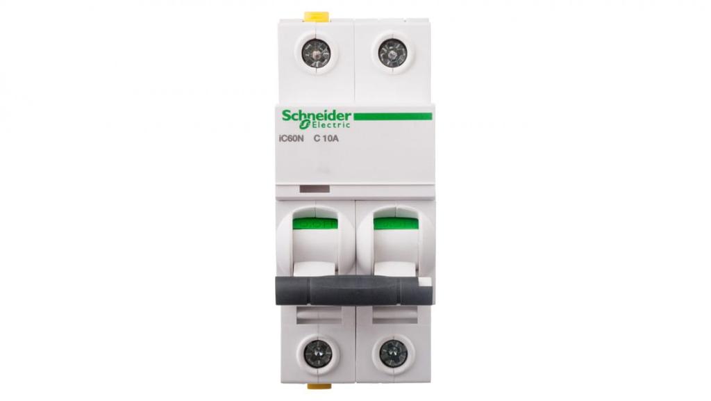 Circuit breaker 2P C 10A 6kA AC iC60N-C10-2 A9F04210