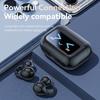 Трансграничная AI Беспроводная Bluetooth-гарнитура-клипса для уха с сенсорным дисплеем и долгим сроком службы батареи.