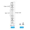 1-6Set A5 A6 6Hole Ring Binder Mechanisms Binder Spines for Binder Planners Notebook Metal Binder Ring Buckle Notebook Accessory