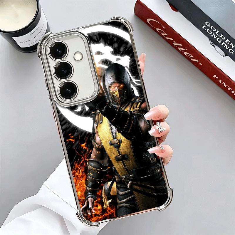 Mortal Kombat Game Plating Phone Case For Samsung A17 A07 A37 A57 A16 A56 A15 A55 A14 A54 A13 A53 A26 A36 A25 A35 A24 A34 A23 A3