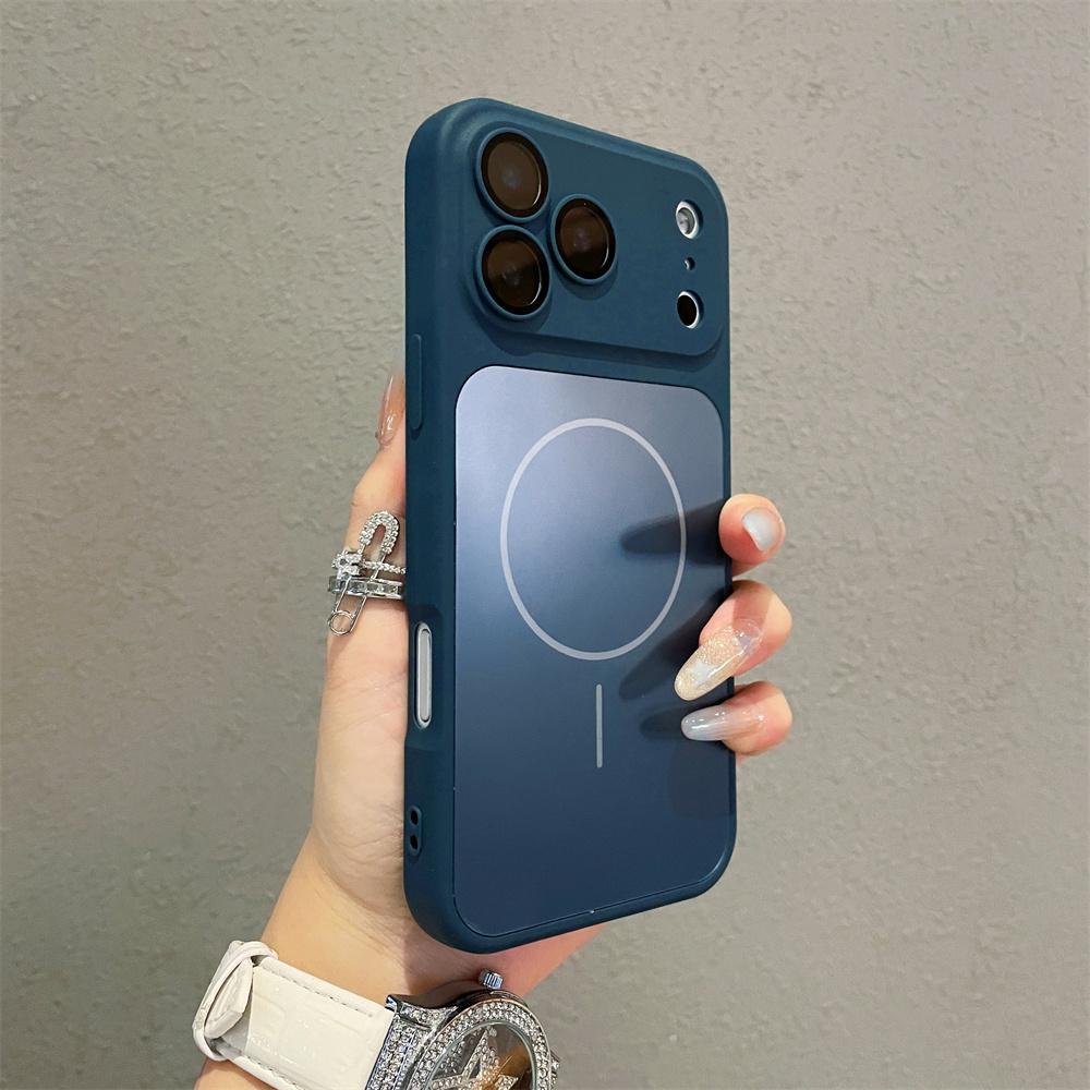 Luxury for MagSafe Magnetic Case for iPhone 16 Plus 15 14 13 12 11 Quickly Converts 17 Pro Max Shockproof Silicone TPU Soft Case