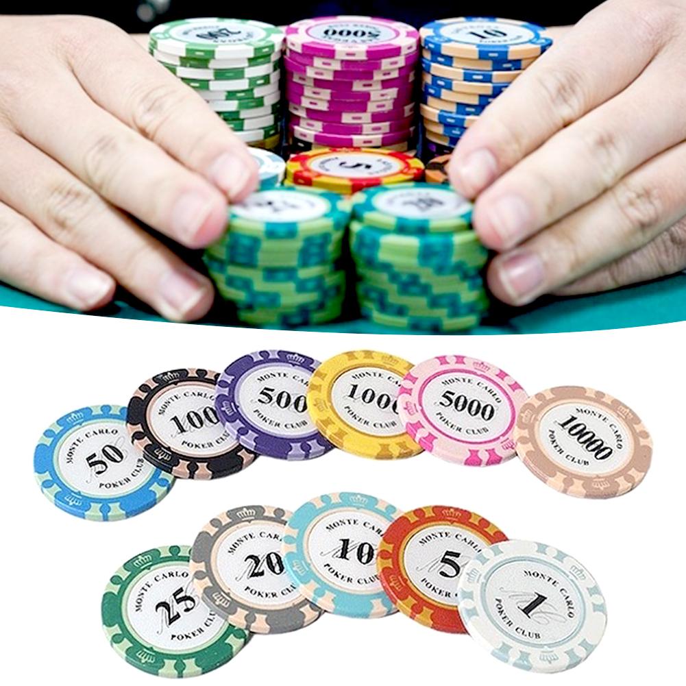 5 шт. фишки для покера, монеты казино, фишки для азартных игр разных номиналов, Техасские настольные игры для казино, фишки для развлечений на вечеринке