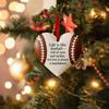 Бейсбольная игрушка в форме сердца, спортивное рождественское украшение для подвешивания на елку, украшение на день рождения, День святого Валентина