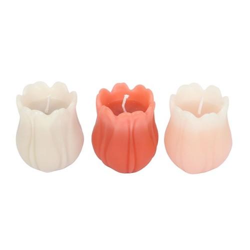 Something Different Tulip Candle (Pack of 3)