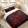 Custom Name Bedding Set 3 PiecesRammstein Print Duvet Cover + 2 Pillowcases Soft Bed Decor