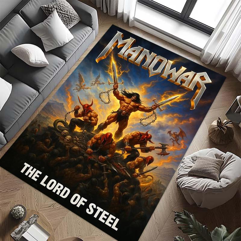 Steel Lord's Epic Battle carpet floor mats Suitable for all seasons Art Christmas gifts Office chair cushion