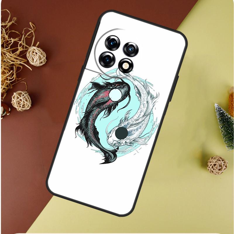 Искусство с рыбами кои Инь-Ян для OnePlus Nord CE 4 3 2 Lite N20 N30 9 10 Pro 8T 9RT 10T 10R 13R 12R 11 12 13 Чехол для телефона