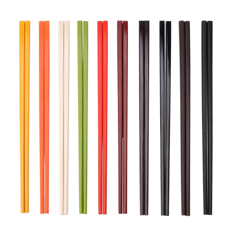 Colorful Disinfected Melamine Chopsticks for Hotels, Restaurants, and Fast Food