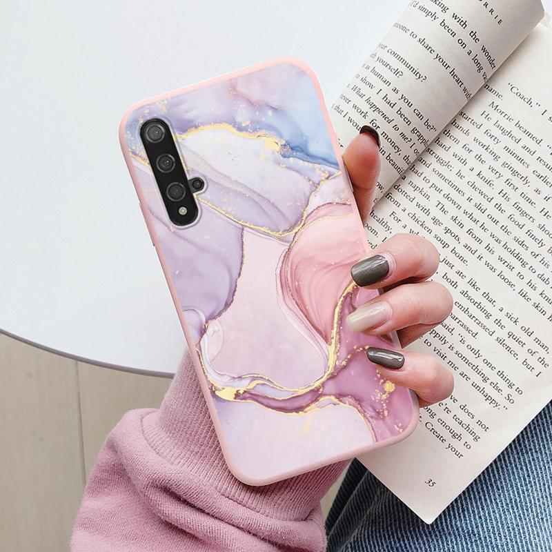 Чехол для телефона с мраморным узором для Huawei Nova 5T Защитный чехол Мягкий Funda для Huawei Nova 5T Nova5T 5 T Силиконовый чехол Capa