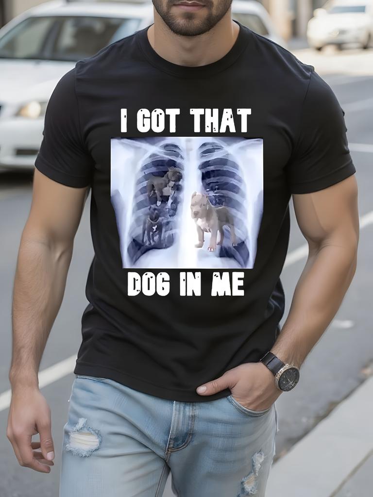 Funny I Got That Dog in Me XRay Meme Graphic Tshirt Vinta...