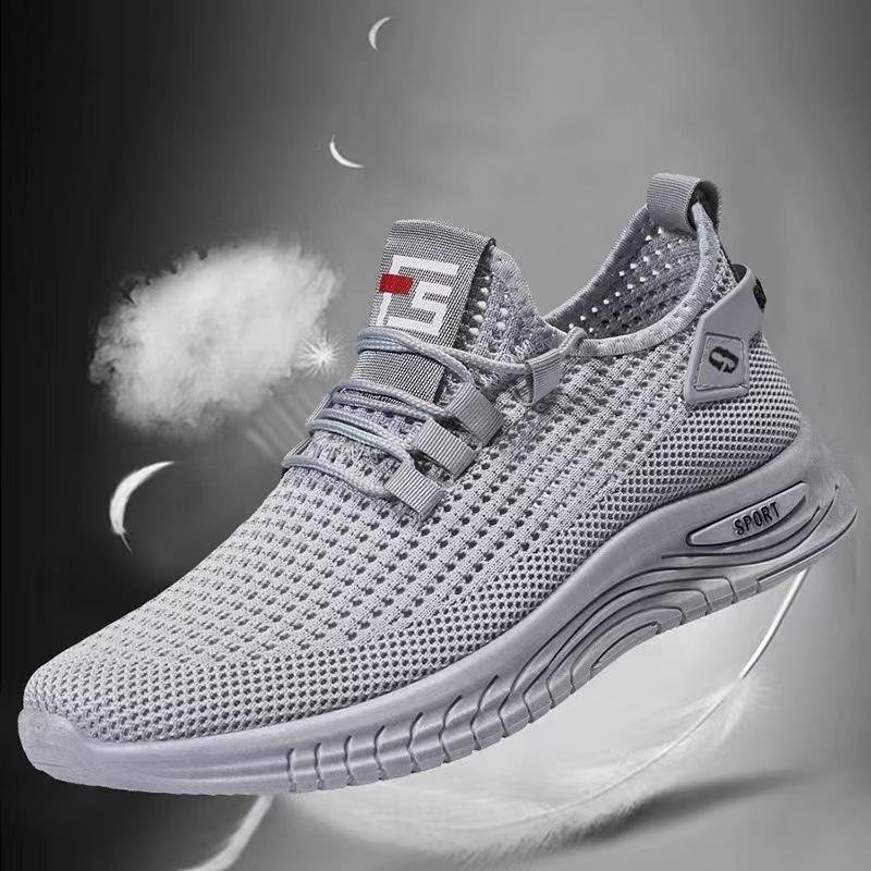 New Spring and Autumn Network Shoes Men's Shoes 2024 Leisure Sports Mesh Breathable Anti Slip Lightweight Running Shoes