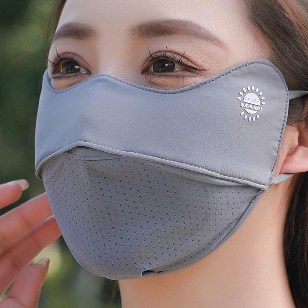 Breathable Ice Silk Mask Washable Riding Face Mask  Protect The Corners of The Eyes