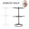 3-Tier Jewelry Display Keyring Display Rotating Iron Revolving Metal Stand Rack