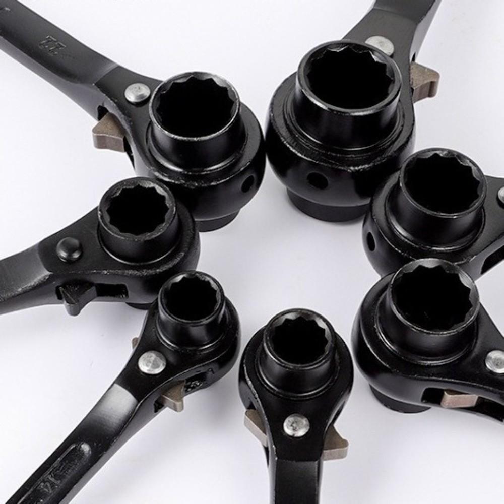 Metal Ratchet Wrench Bidirectional Ratchet Spanner Useful Socket Wrench Hand Tool Kit