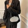 Изысканная женская вечерняя сумка из акрила с фактурой листа, 25 новых, нишевая, универсальная женская сумка через плечо