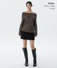 MUSINSA STANDARD WOMAN Women'S Turn Down Off-Shoulder Knit [Taupe]