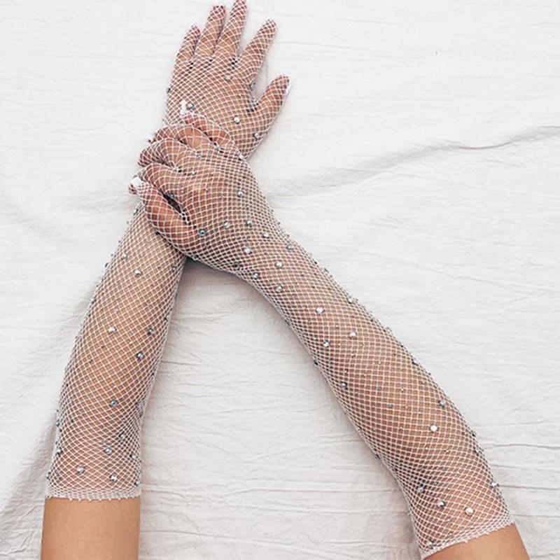 Черные, белые, красные, длинные сетчатые перчатки с S-образной полостью, перчатки для рыболовной сети