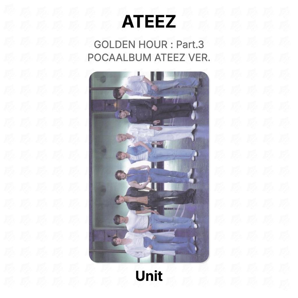 ATEEZ ЗОЛОТОЙ ЧАС : Часть 3 POCAALBUM ATEEZ Версия. Официальная фотокарта